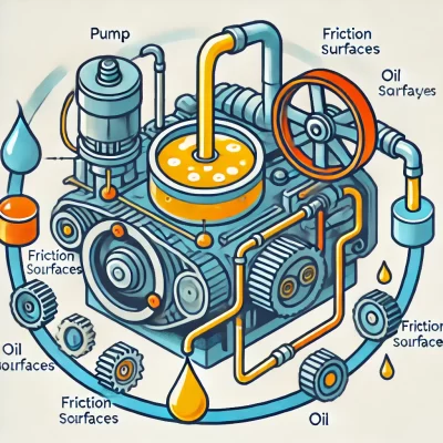 nguyên lí hoạt động hệ thống bôi trơn