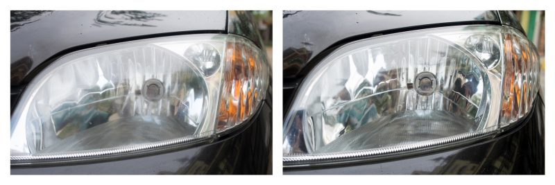 đánh bóng đèn xe ô tô trước sau