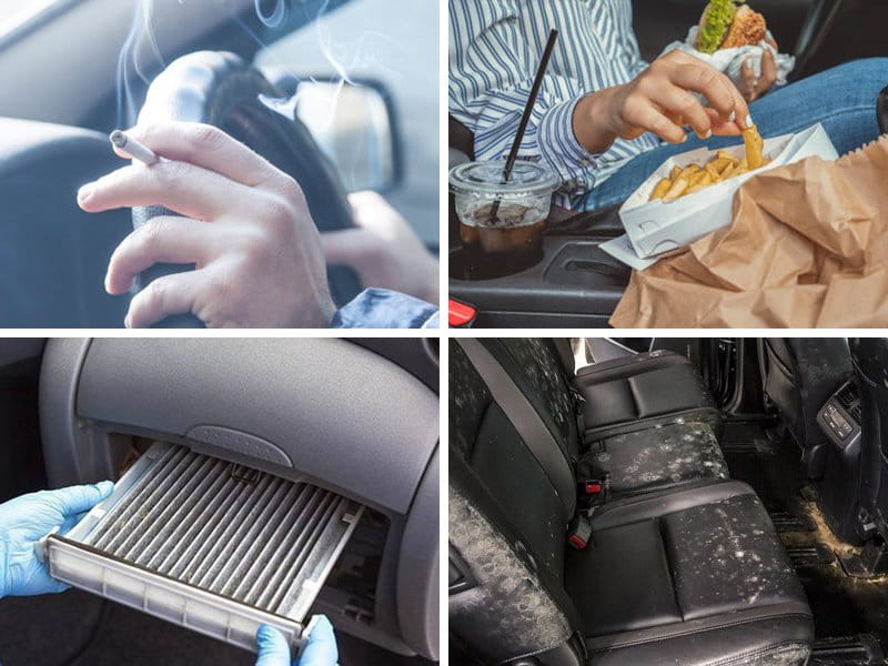 lí do ghế da ô tô bị bẩn