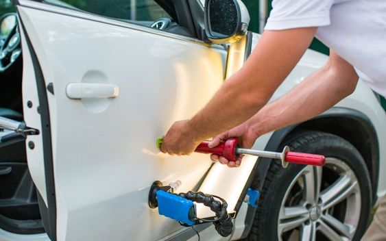 sửa xe ô tô bị móp