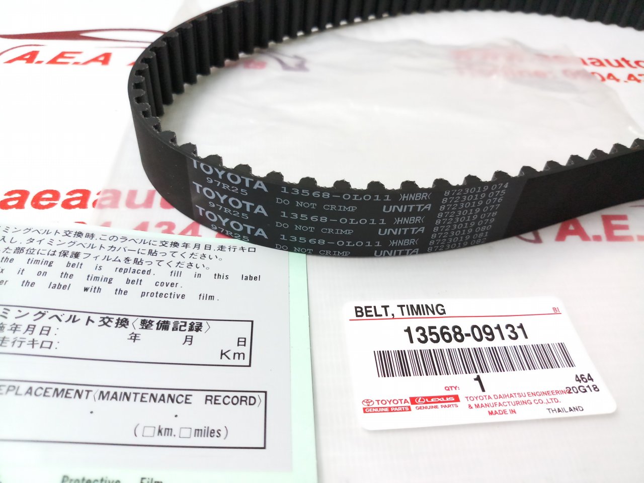 thay dây curoa cam xe