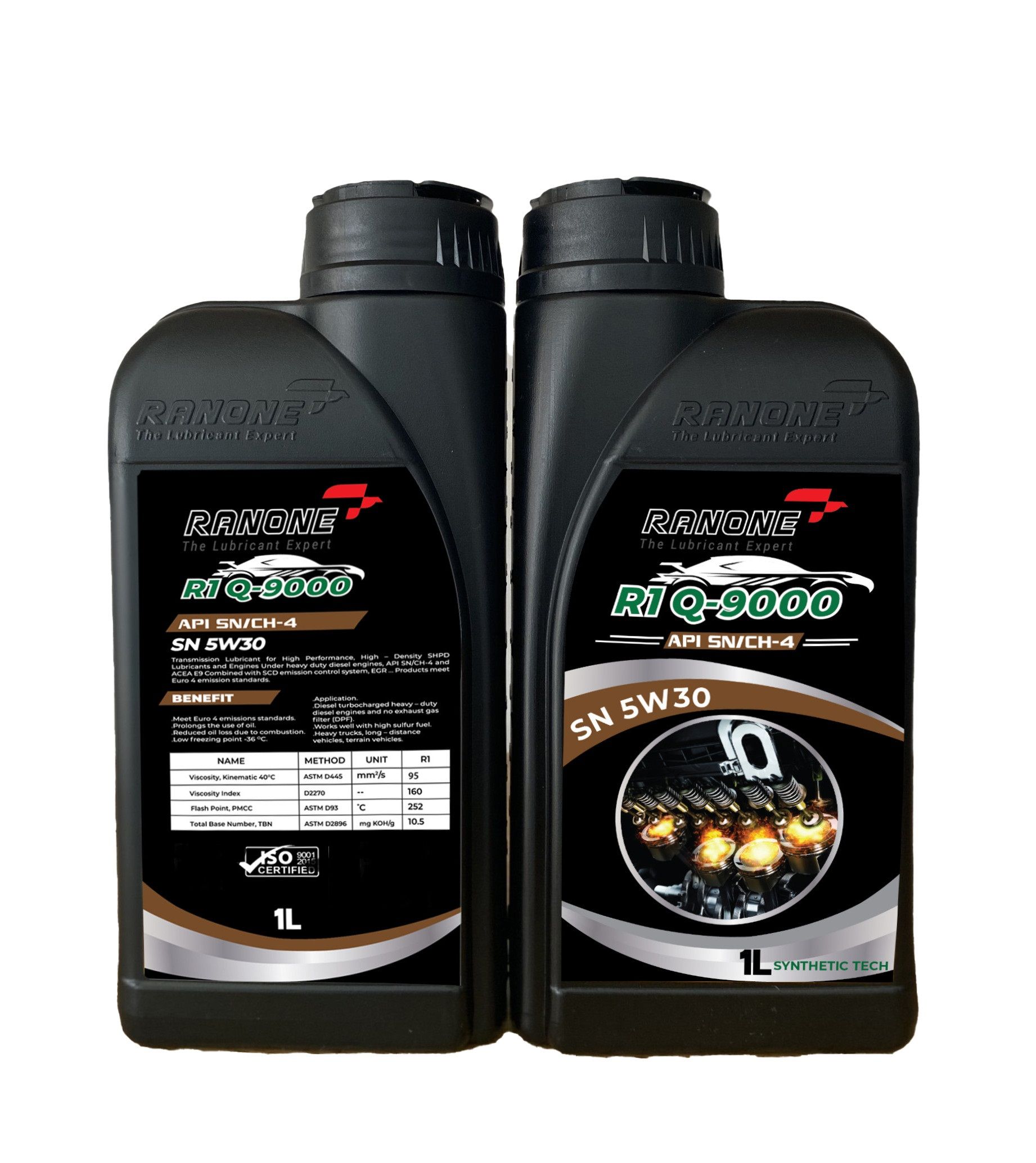 DẦU NHỚT XE HƠI , Ô TÔ RANONE R1 Q-9000 SN/CH-4 5W30 - Ảnh 4